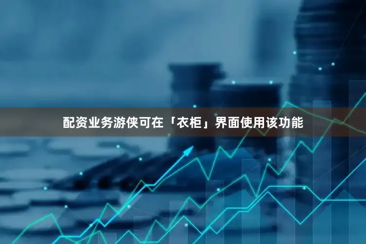 配资业务游侠可在「衣柜」界面使用该功能