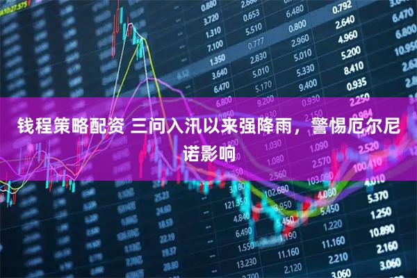 钱程策略配资 三问入汛以来强降雨,警惕厄尔尼诺影响